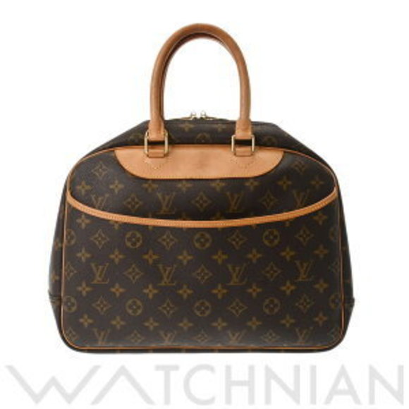 Louis Vuitton Bag Brown Canvas Deauville Monogram Handbag - Picture 1 of 9